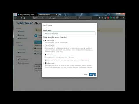 How to configure proxy using SwitchyOmega in Firefox?