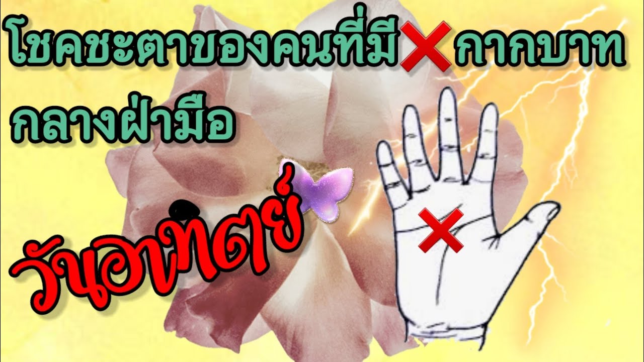 วันอาทิตย์🔮โชคชะตาของคนที่มี❌️กากบาทกลางฝ่ามือ🌍@ShinyTarot9156