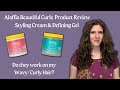 Alaffia Styling Cream &amp; Alaffia Defining Gel Product Wavy/Curly Hair Demo &amp; Review &amp; Day 2 Follow Up