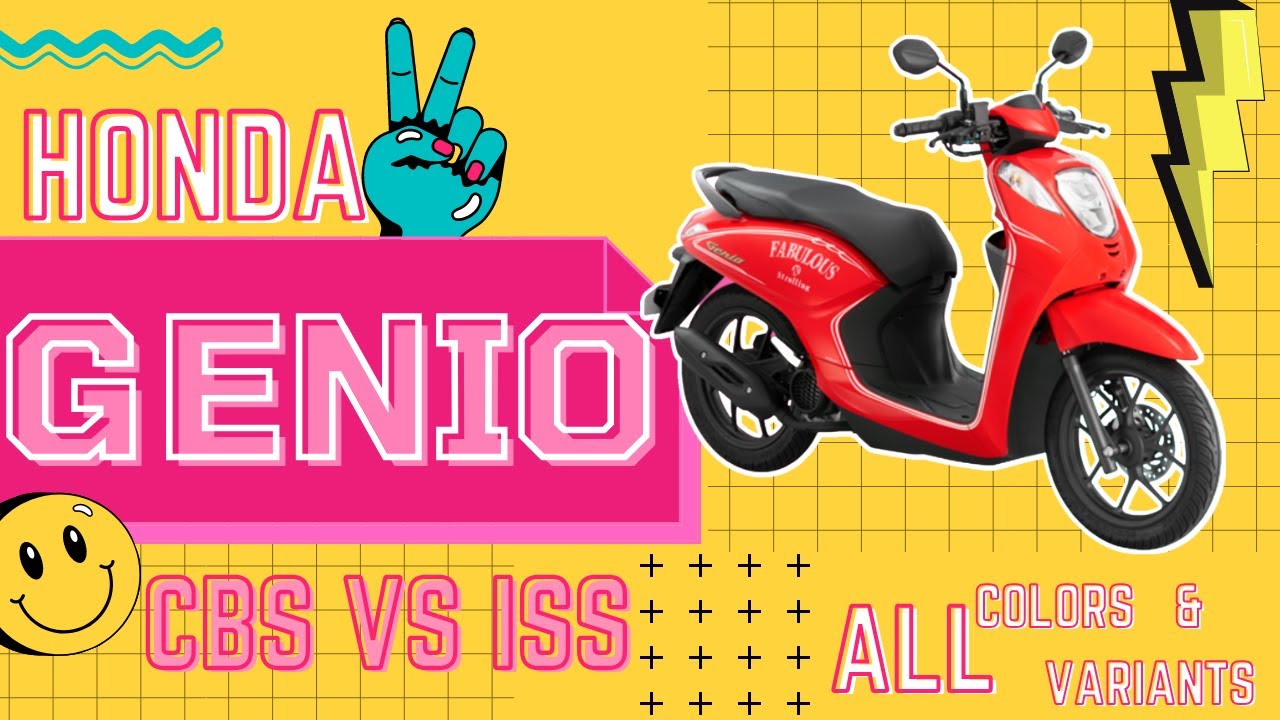 HONDA GENIO Specs and available colors and variants.