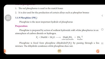 Phosphine|12th chemistry|Unit-3|