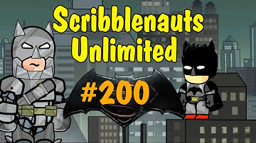Scribblenauts Unlimited 200 Batman & Armored Batsuit in the Object Editor