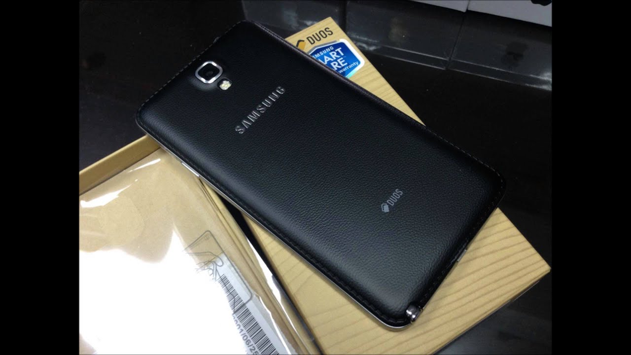 Samsung GALAXY Note 3 neo DUOS SM-N7502 black color - YouTube