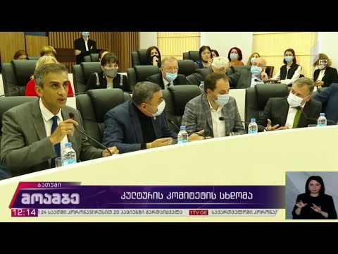 კულტურის კომიტეტის სხდომა