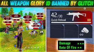 ALL WEAPON GLORY ID BANNED BY GLITCH 😱|| TOP 1 INDIA IN EVERY GUN || FREE FIRE 🔥 screenshot 4