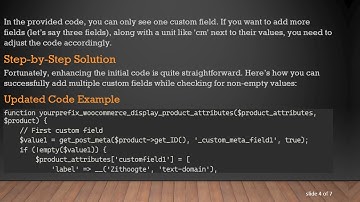 How to Output Multiple Custom Fields on a WooCommerce Hooked Function