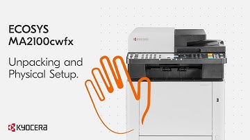 Kyocera MA2100cwfx Unpacking and Physical Setup