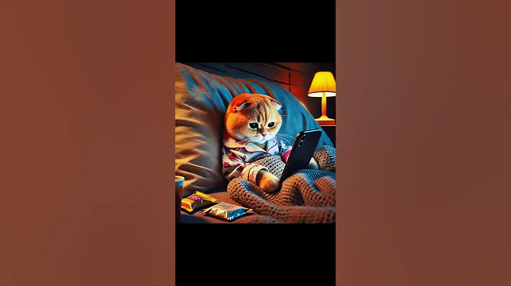 Watch the video about The Cat Who Couldn't Sleep #cat #funny #cute