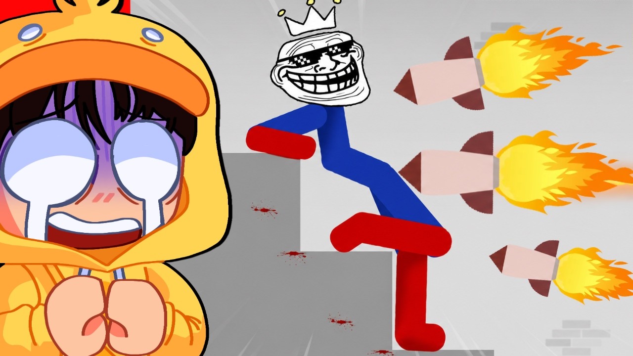EPIC SPIDER-MAN Falls in Stickman Dismounting! ( Saito Reacts )