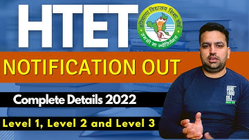 HTET 2022 Notification OUT | Complete Details | Level 1, 2 and 3 | Eligibility | Deepak Sir