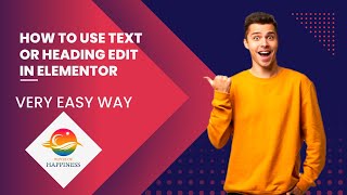 How to Use Text or heading Edit in Elementor | Elementor Editor | Wordpress #elementor #wordpress