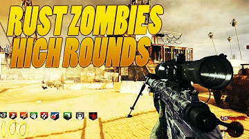 HIGH ROUNDS ON RUST! Black Ops 3 Custom Zombies on Rust! (Interactive Streamer & Zombies Noob)