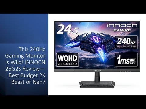 This 240Hz Gaming Monitor Is Wild! INNOCN 25G2S Review—Best