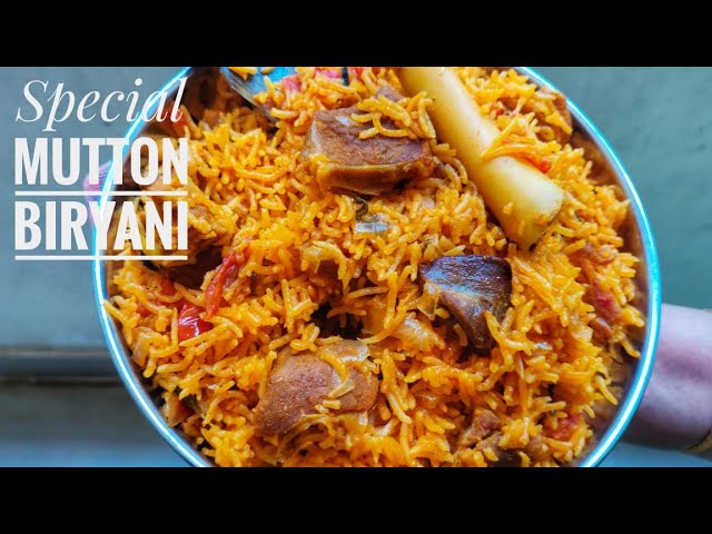 Mutton Biryani Recipe | mutton biryani in pressure cooker | #DakshinFoods #chennai street food | Dakshin Food  - Tamil