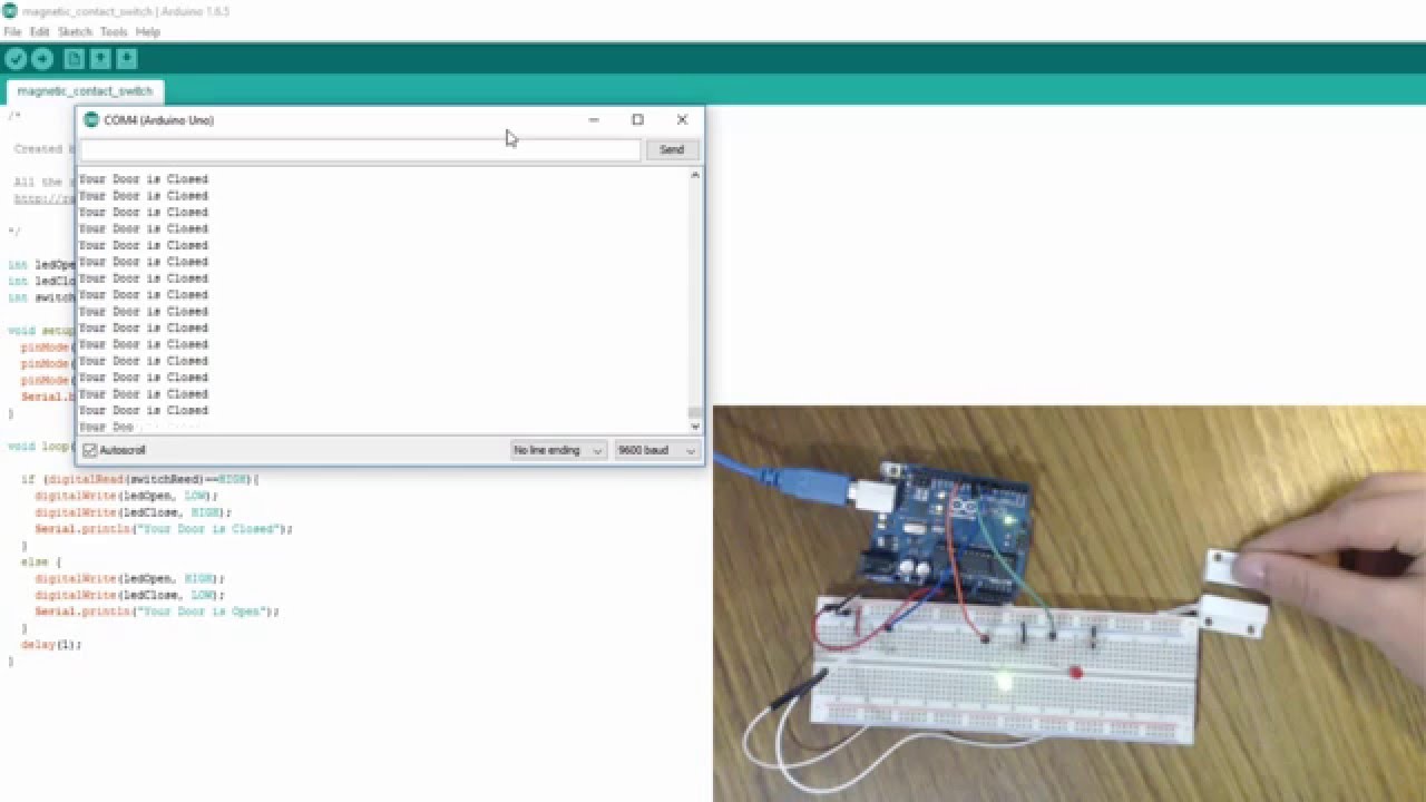Monitor Your Door Using Magnetic Reed Switch And Arduino