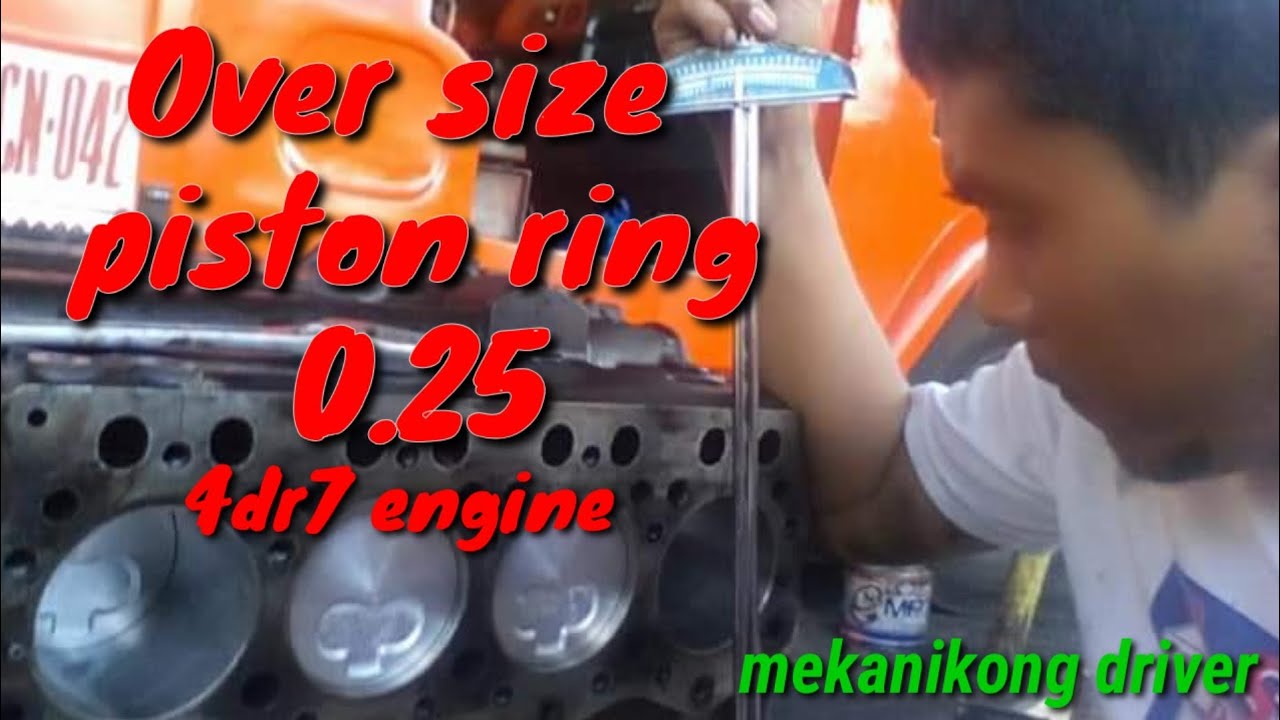 Ring gap clearance 0.25 mitsubishi 4DR7 engine 