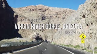 Driving through virgin river gorge ...