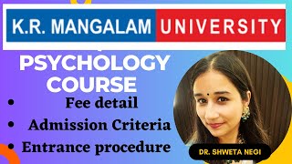 K R Mangalam University I Psychology course detail at K R Mangalam University
