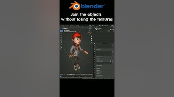 Join objects without losing textures in Blender #shorts