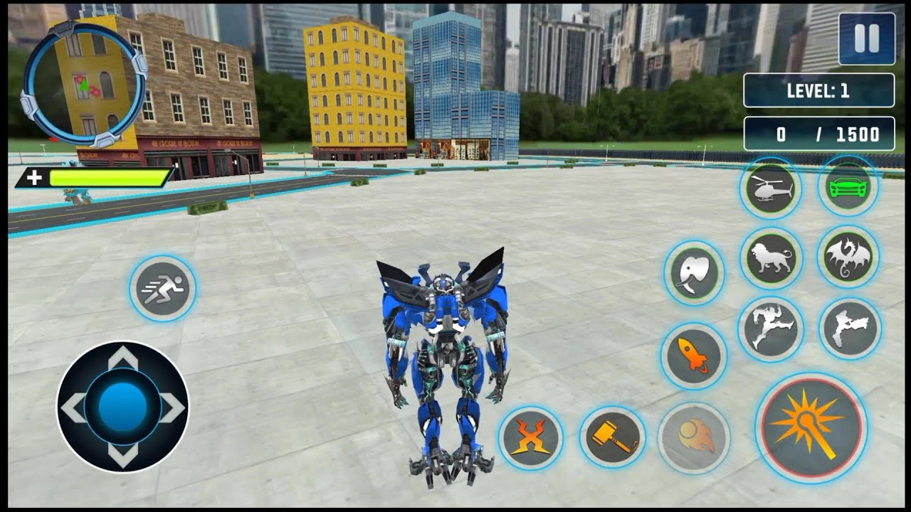 Elephant vs Lion Robot Game - Android Gameplay