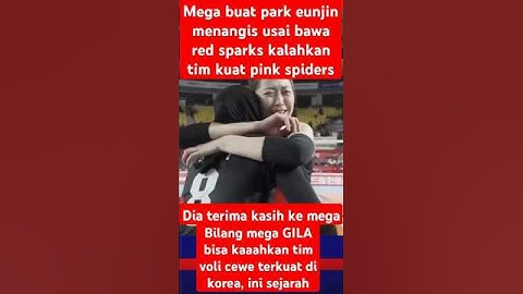 megawati hangestri buat park enjin nangis sambil terima kasih buat red sparks kalahkan pink spiders