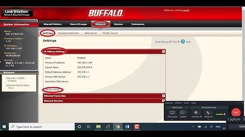 6. How to Configurate Static IP for NAS Buffalo LS-WXL