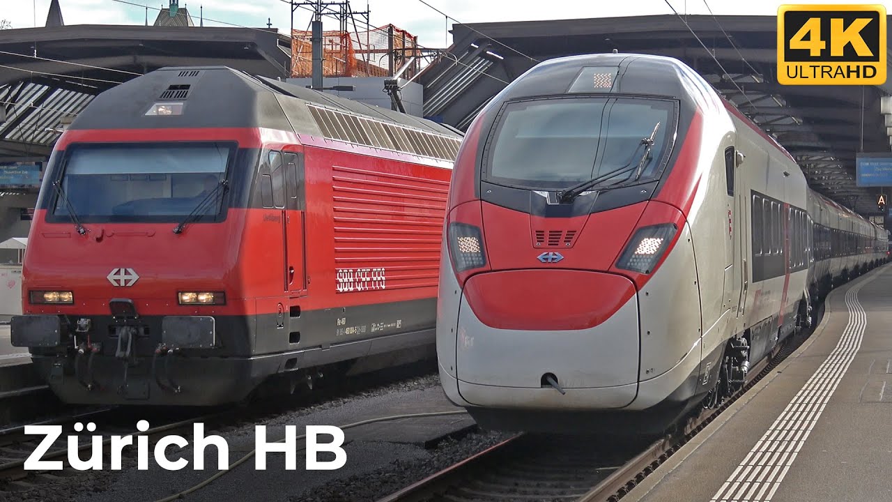 Zürich Hauptbahnhof - 28.02.2025: Internationale Verbindungen und reger Zugverkehr