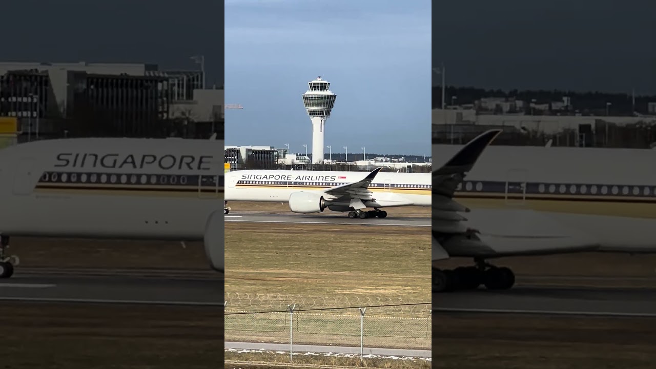 A350 Singapore Airlines take off 