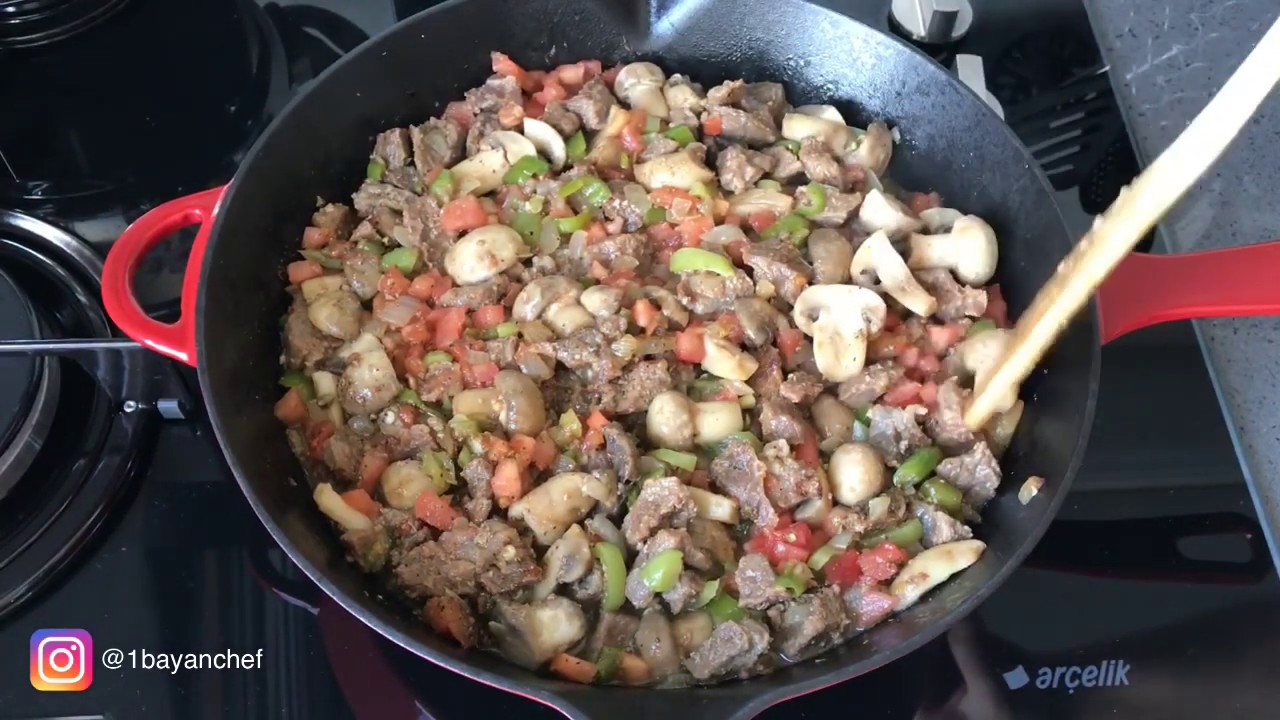 Mantarlı Et Sote 🔝 DÖKÜM TAVADA LEZZETİN DORUKLARINDA BİR ANA YEMEK