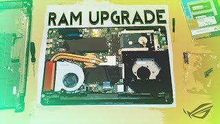 ASUS ROG STRIX GL553VE: How To Upgrade/Install RAM - YouTube