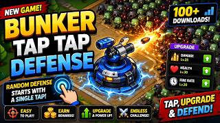 Bunker TapTap Defense Gameplay 🚀 | NEW Mobile Tower Defense Game! screenshot 5