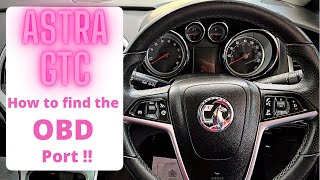 Astra GTC - How to find the OBD port (plus bonus tip)