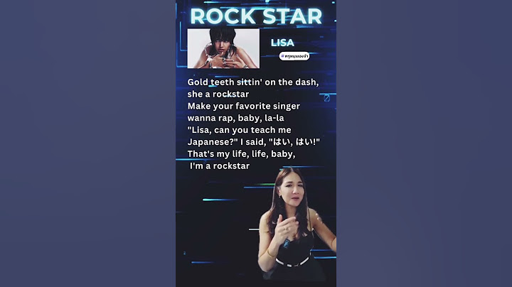 #แปลเพลง คลิปเต็มดูที่ #ครูหนุนเองจ้า  #rockstar #lisa
