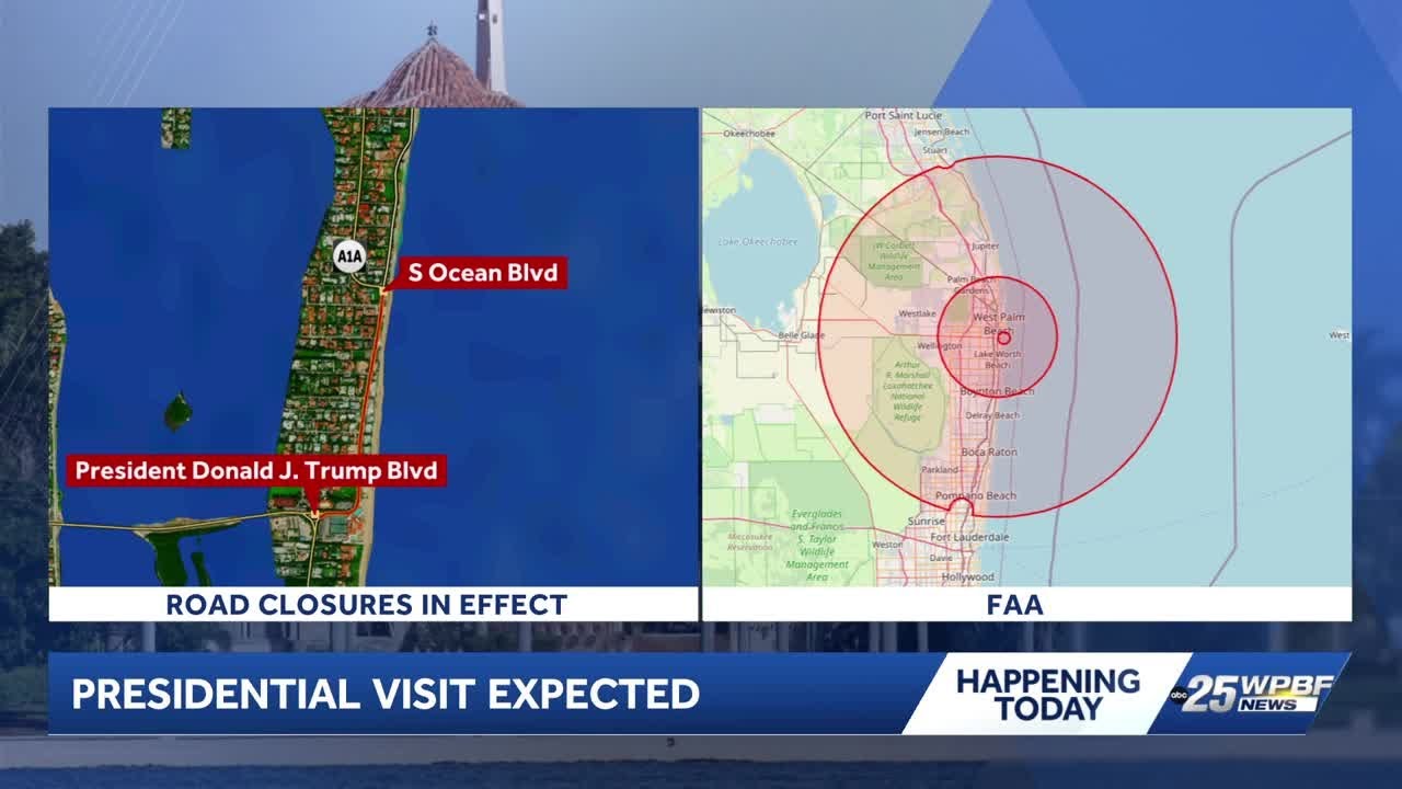 President Trump's visit to Palm Beach prompts travel restrictions
