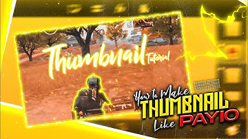 How to make thumbnail like "PAYIO" | Simplest Thumbnail Ever || KYROX EDITZ