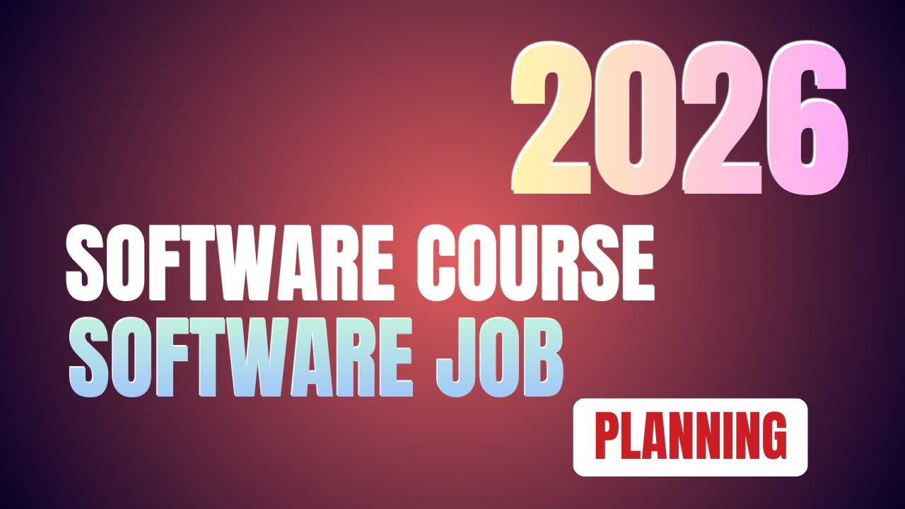 2026 New Year | Software Course & Software Job Planning  | Career Guidance by kk |