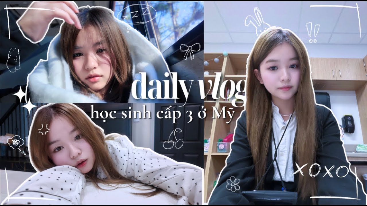 DAILY VLOG | MỘT NGÀY Ở MỸ CỦA HỌC SINH CẤP 3⁉️ | Đi học, Grwm, Skincare...