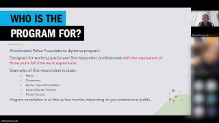 Police Foundations Diploma – Pathway for Professionals - Who is the Program For?