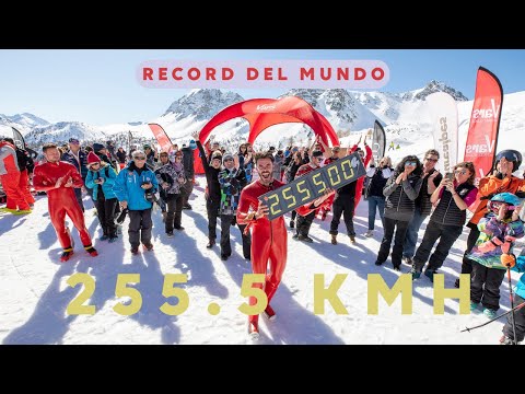 255,5kmh RECORD DEL MUNDO DE ESQUÍ, los humanos sin motor más rápidos del planeta