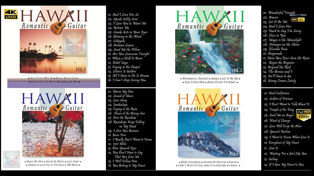 4 Hours Hawaii Romantic Guitar INSTRUMENTAL  Volume 1   4  4K   48khz320kbps 