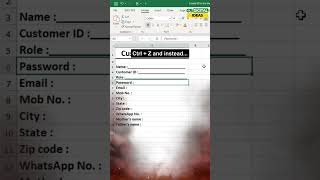 How to Draw Fillable Line in Excel | Insert Line in Front of Text in MS Excel | #exceltricks #excel