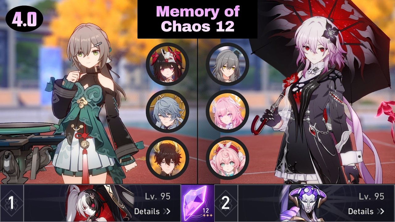 MoC 12 | E6S0 Qingque x E1S0 Sparkle & E0S1 Evernight x E0S0 Cyrene | 3 Star | Honkai: Star Rail 4.0