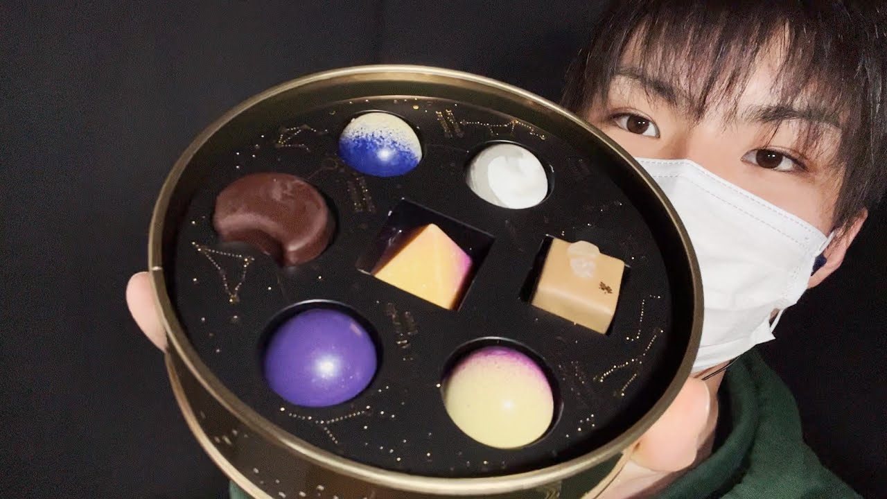 【ASMR】まりこさんから貰ったお菓子で咀嚼音！【SUB】Chewing sound with sweets given by Mariko!