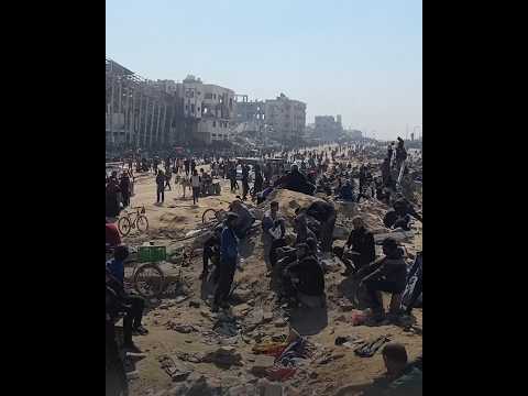 عشرات الآلاف ينتظرون المساعدات في شمال غزة