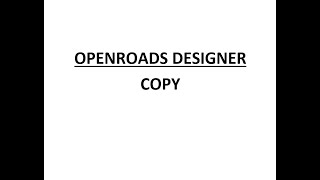 ORD - MicroStation - 7.1 - Copy Profile