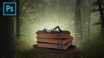 Fantasy Slepping Book - Photoshop Manipulation Tutorial Processing