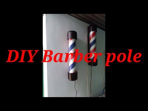 assemble the Barber Pole ll DIY barber pole