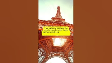 Did You Know? The Eiffel Tower Grows Taller in the Heat!" #didyouknow
