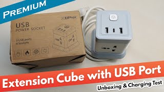 Solid Premium Extension Cube with USB port ⚡ Full Review ⚡ Charging Test⚡