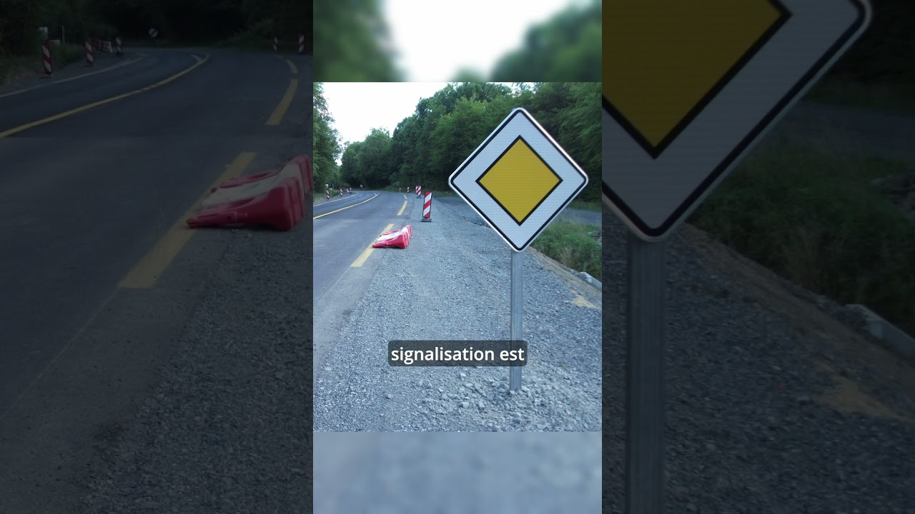 Panneau de route prioritaire 
